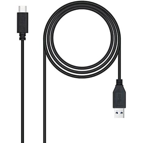 Cavo USB A con USB-C NANOCABLE 10.01.4002 Nero 2 m (1 Unità)