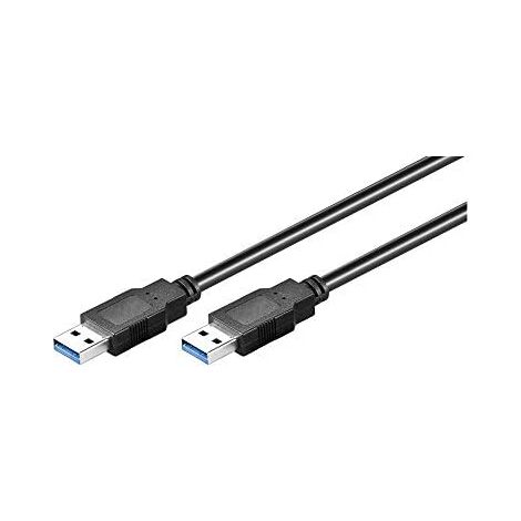 Cavo USB-A, USB 3.0, m, nero, spina USB 3.0 (tipo A)  spina USB 3.0 (tipo A). Lunghezza del Cavo 0.5 m