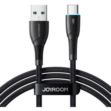 Cavo USB-A - USB-C Starry Series 3A, 1 m, nero.