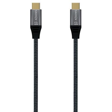 Cavo USB-C Aisens A107-0634 2 m Grigio (1 Unità)