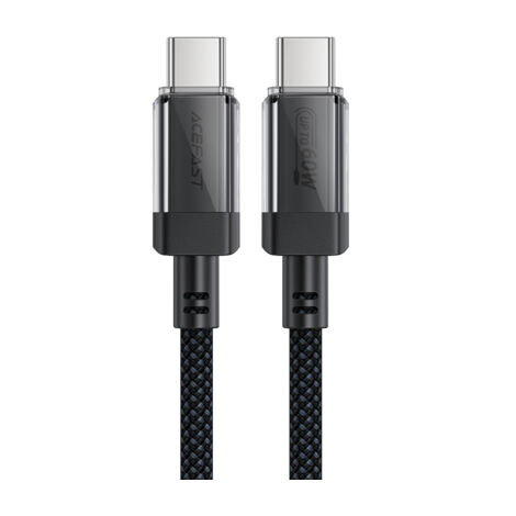 Cavo USB-C intrecciato in nylon PD 60W 480Mb/s - Nero