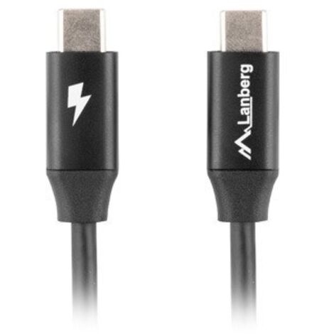 Cavo USB C Lanberg CA-CMCM-40CU-0018-BK (1,8 m) Nero
