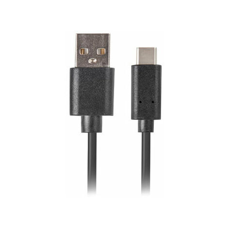 Cavo usb lanberg 2.0 maschio/usb c maschio carica rapida 3.0 0.5m nero
