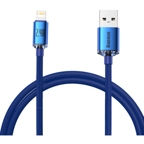 Cavo USB - Lightning per ricarica rapida e trasferimento dati 1,2 m blu