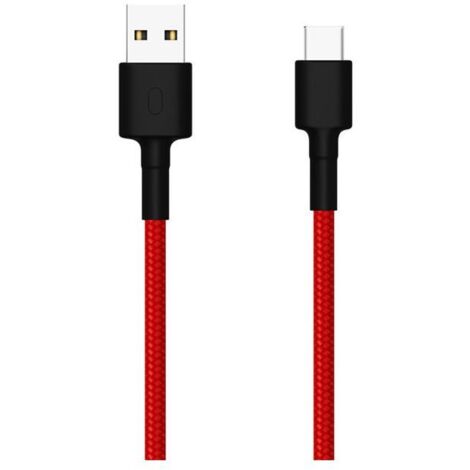 Cavo usb xiaomi sjv4110gl/ usb maschio - usb type-c maschio/ 1m/ rosso e nero
