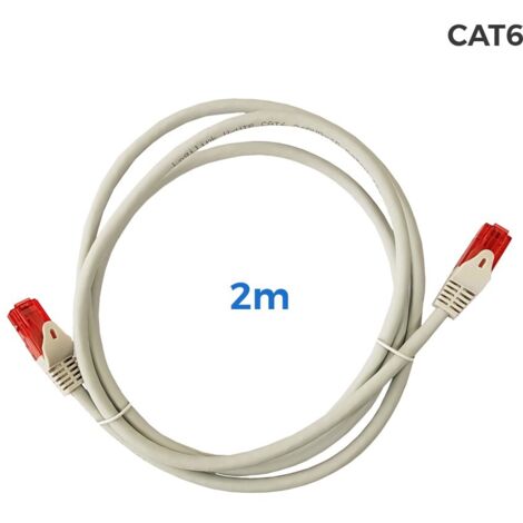 Cavo UTP Cat.6 RJ45 rame LSZH Grigio 2m