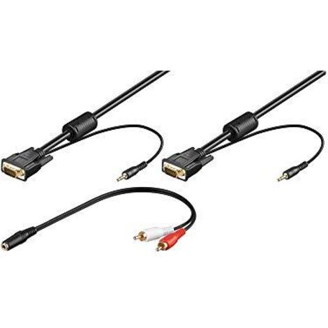 Cavo VGA con jack audio stereo da 3,5 mm 3m