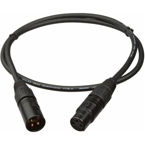 Cavo XLR Canon per Console DMX Nero