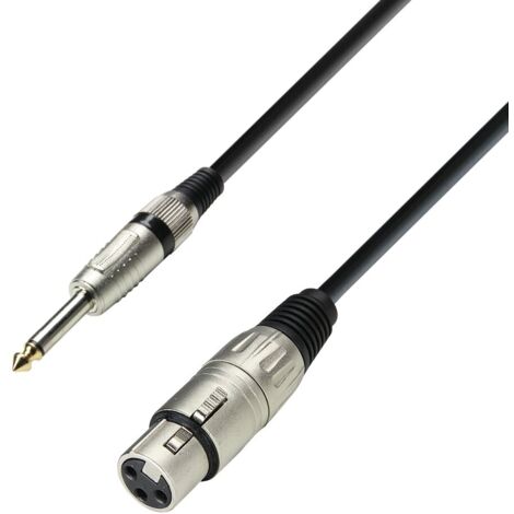 Cavo XLR femmina A JACK 6,3 Mono 3mts