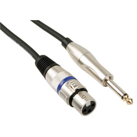 CAVO XLR - XLR FEMMINA a JACK 6,35 mm - MONO - 6 m