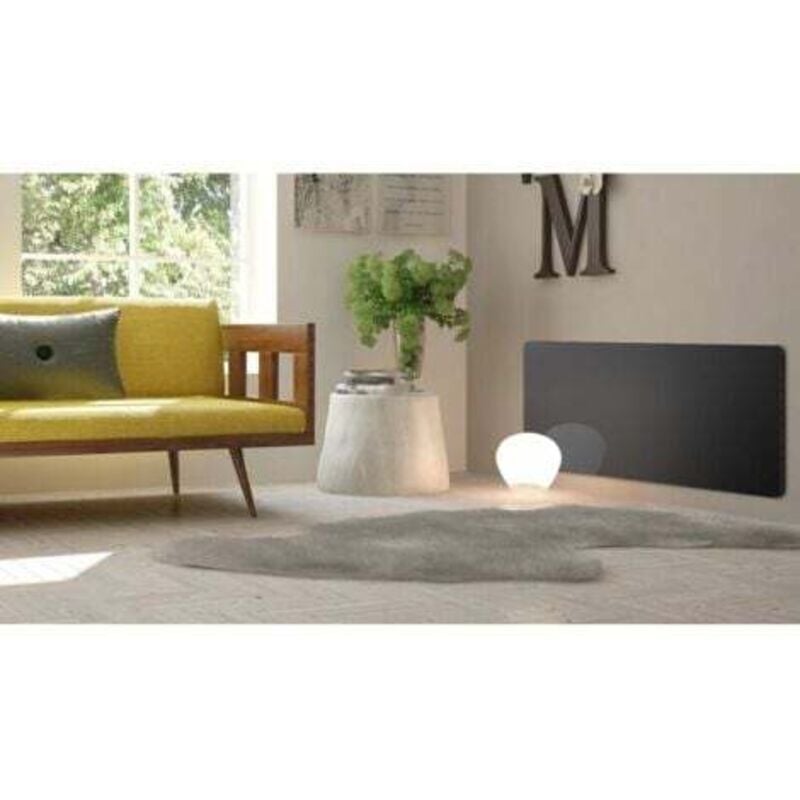 Cayenne - Carrera panneau rayonnant en verre Noir lcd 2000W - Noir