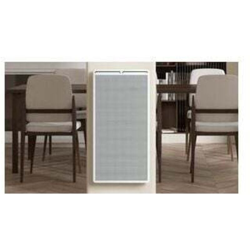 Carrera - Radiateur Panneau rayonnant Vertical lcd Aluminium Blanc 2000W