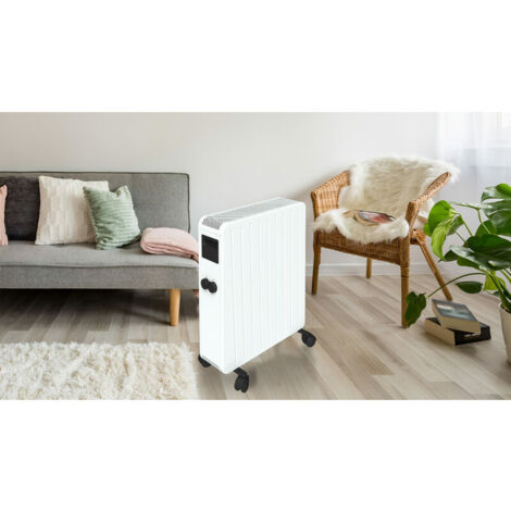 Carrera radiateur bain d'huile sec 2000W - Blanc