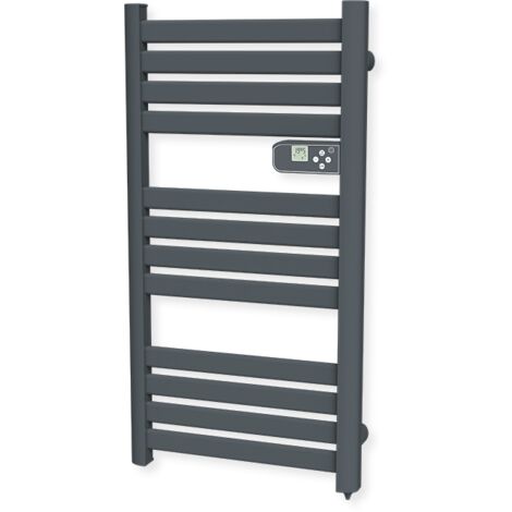 Carrera radiateur sèche-serviettes gris anthracite à lames plates - Plusieurs puissances disponibles