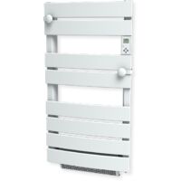 Cayenne Radiateur sèche-serviette + soufflerie 1000W - Cintré à lames plates