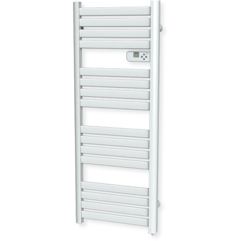 Carrera radiateur s�che-serviette 700W lames plates blanc LCD