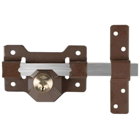CAYS cerrojo a-1p7 bombillo 70mm. , Cerrojo A 1P 70 de seguridad para sobreponer con accionamiento con llave por la cara exterior e interior. - Bombillo redondo de 70 mm de largo.