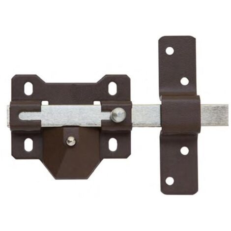 CAYS cerrojo b-4 pintado , Cerrojo B4P de seguridad para sobreponer con accionamiento con llave por la cara exterior y pasador con botón para la interior Barra de acero Bom