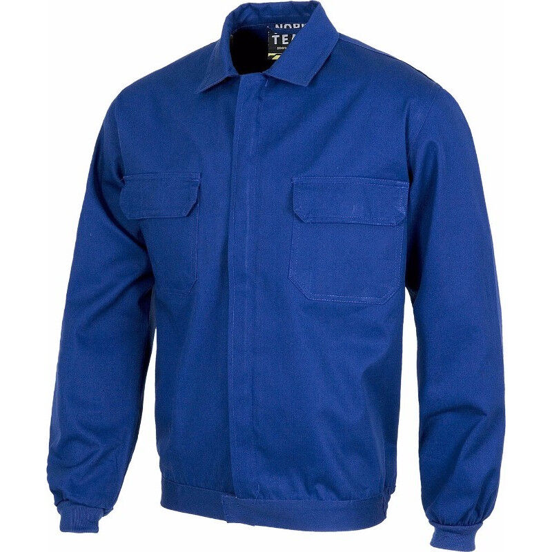 

Cazadora de algodón con cuello camisero y cierre de cremallera de metal WORKTEAM B1152 | Azulina - 60