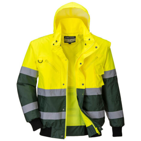 Cazadora Bicolor de Alta Visibilidad 3 en 1 X Back / Amarillo Verde / L