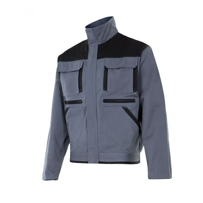 

CAZADORA BICOLOR MULTIBOLSILLOS Gris 3XL