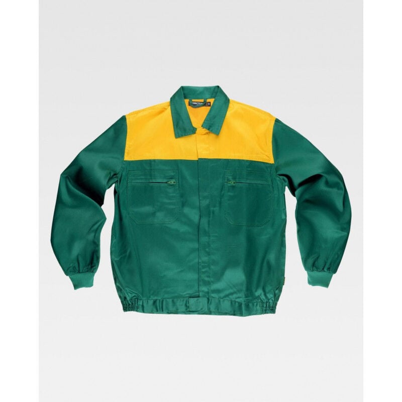 

Cazadora industrial con canesú combinado WORKTEAM Combi C1101 | 60 - Verde+Amarillo