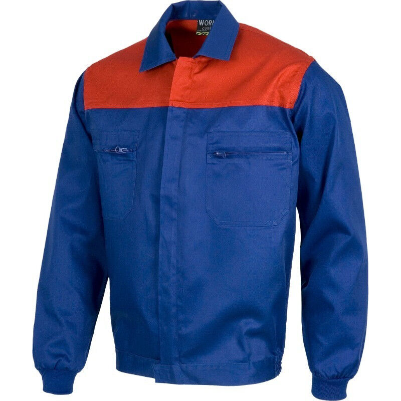 

Cazadora industrial con canesú combinado WORKTEAM Combi C1101 | 56 - Azulina+Rojo