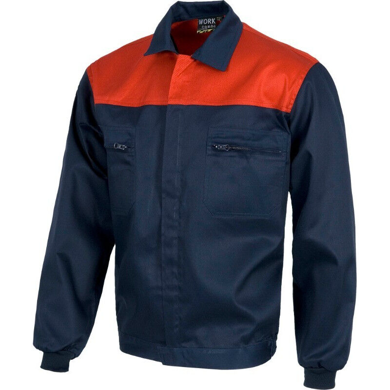 

Cazadora industrial con canesú combinado WORKTEAM Combi C1101 | 60 - Marino+Rojo