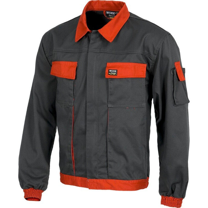 

Cazadora técnica con bolsillo para móvil WORKTEAM Future WF1150 | 50/52 - Gris+Rojo