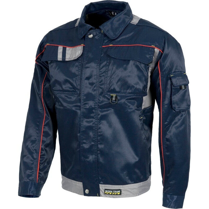 

Cazadora Future combinada de triple costura en tejido Beaver Nylon WORKTEAM WF1901 | M - Marino+Gris