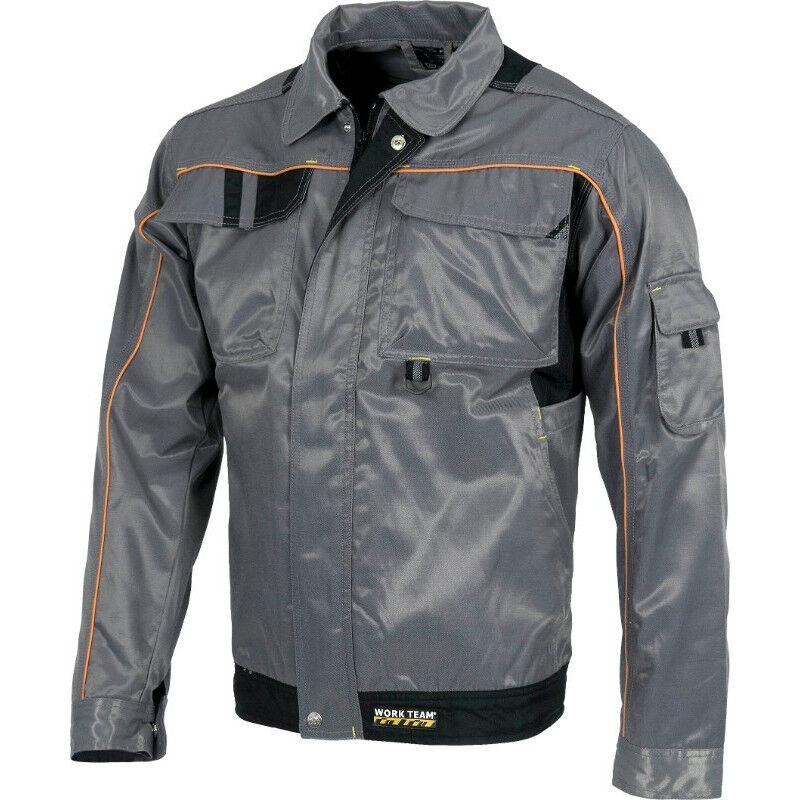 

Cazadora Future combinada de triple costura en tejido Beaver Nylon WORKTEAM WF1901 | XL - Gris+Negro