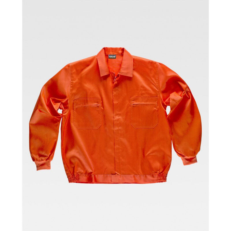 

Cazadora básica con cierre de cremallera de nylon oculta WORKTEAM B1102 | Naranja - 66
