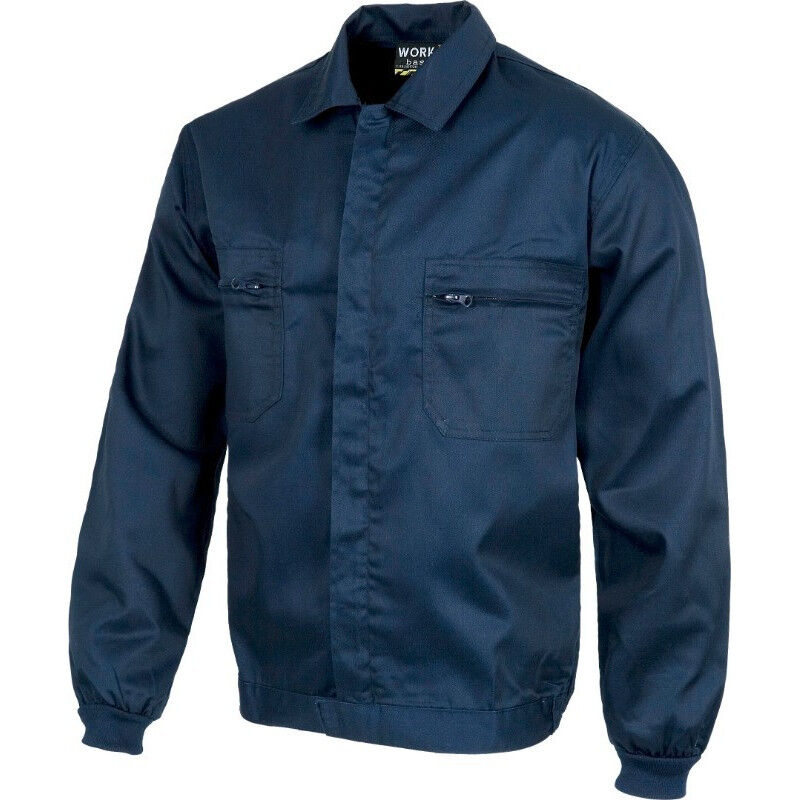 

Cazadora básica con cierre de cremallera de nylon oculta WORKTEAM B1102 | Azul marino - 56