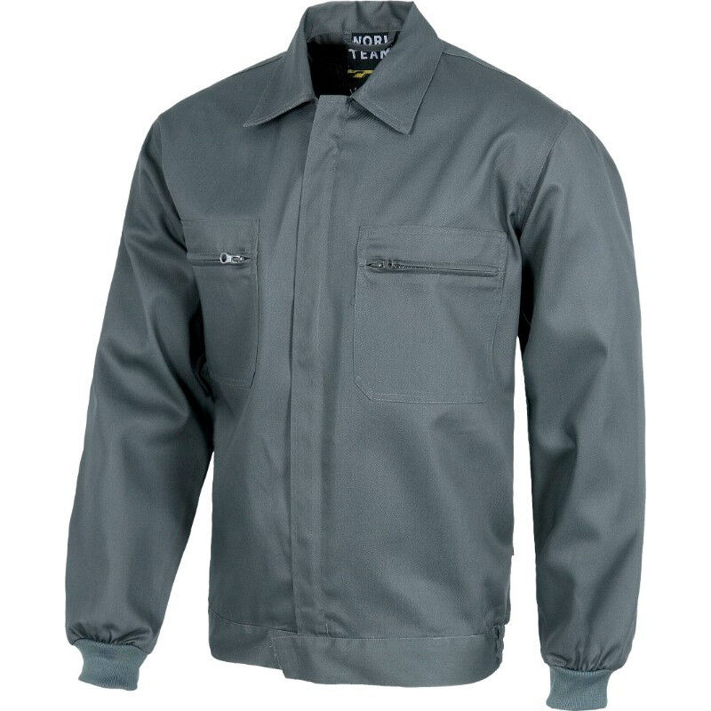 

Cazadora básica con cierre de cremallera de nylon oculta WORKTEAM B1102 | Gris - 50