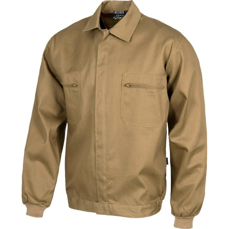 

Cazadora básica con cierre de cremallera de nylon oculta WORKTEAM B1102 | Beige - 62