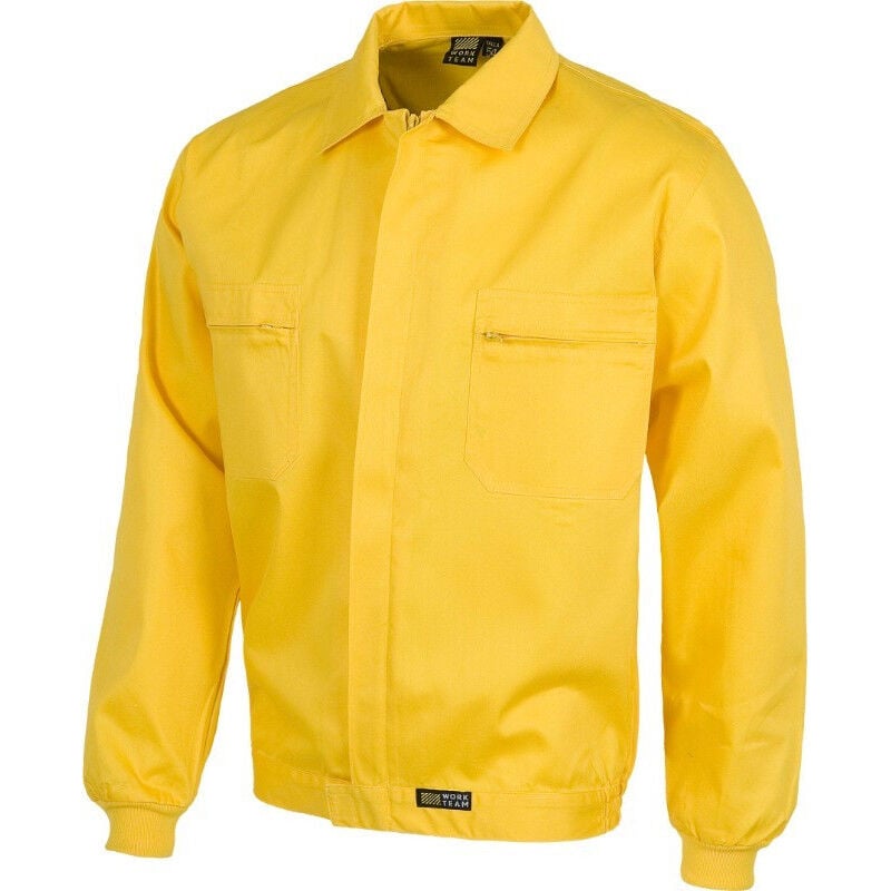 

Cazadora básica con cierre de cremallera de nylon oculta WORKTEAM B1102 | Amarillo - 54