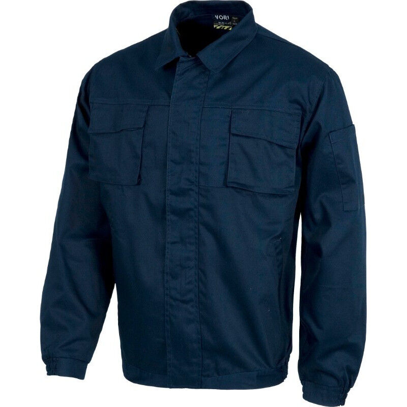 

Cazadora industrial de espalda con pliegues WORKTEAM B1109 | Azul marino - 58/60