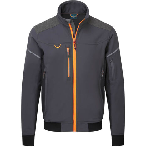 Cazadora Softshell EV4 (3 capas) - Ideal para el Trabajo Moderno / Gris metal.Altos / XXXL