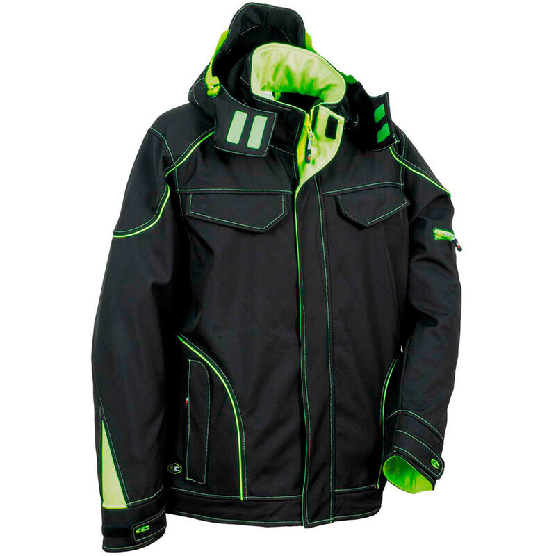 

COFRA Cazadora softshell tecka negro lime cofra talla 52