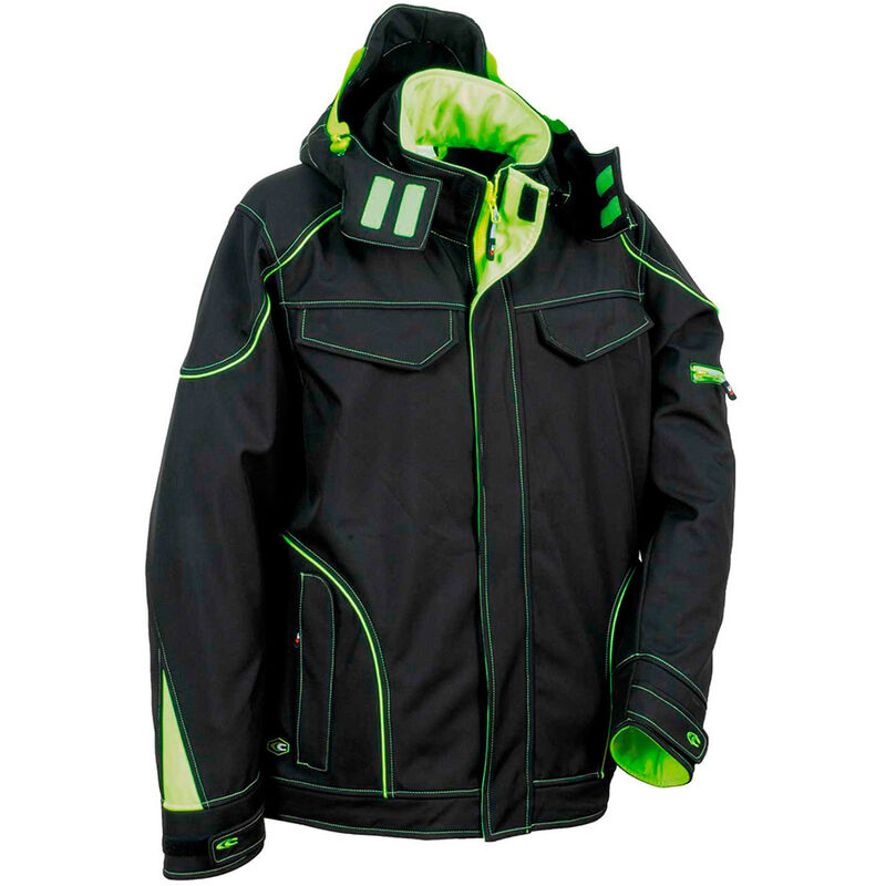 

COFRA Cazadora softshell tecka negro lime cofra talla 58