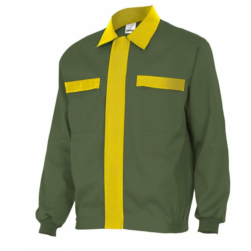 

Cazadora verde caza combinada con cuello camisero VELILLA Serie CT61601 | 48 - Verde caza / Amarillo