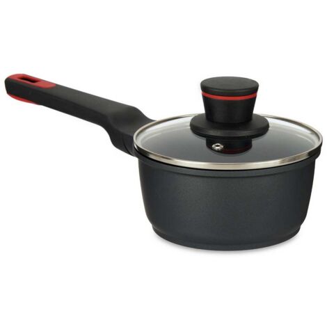 Cazo con Tapa Molten Negro Aluminio (Ø 16 cm) 8430852777829 S3611031 Kinvara