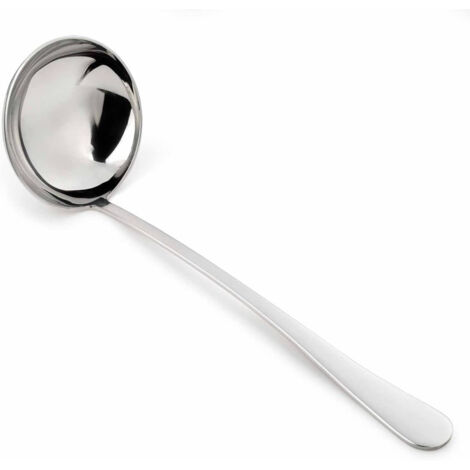 Cazo de Sopa Arcos Serie Lisboa - Cazo Monoblock de una pieza en Acero Inoxidable 18/10 y 280 mm - Color Plata (Silver).