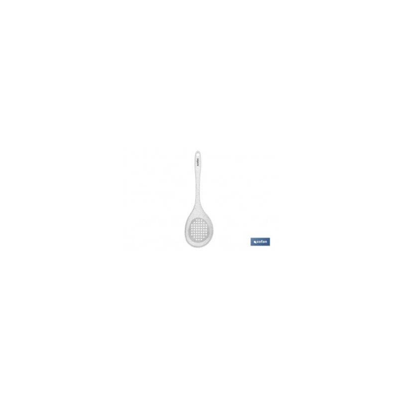 

Cuchara agujeros silicona modbach blanca 34cm