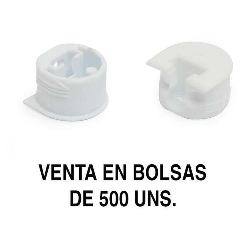 

Soporte cazoleta luna blanco (500u) - Mibricoplus