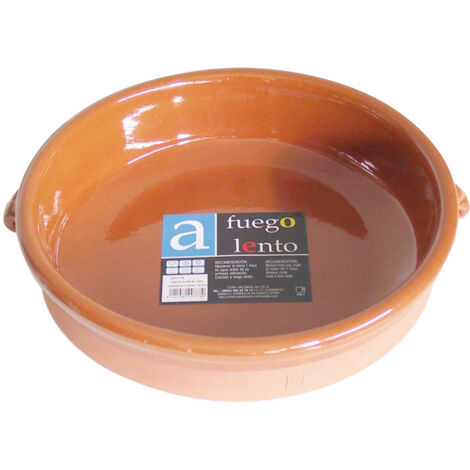 CAZUELA BARRO REDONDA 2 ASAS 28 CM. - EHLIS