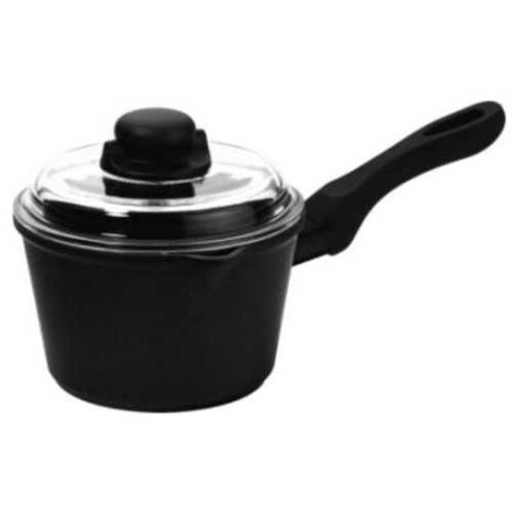 Cazuela de 1 asa con tapa de 16 cm para inducción Risoli