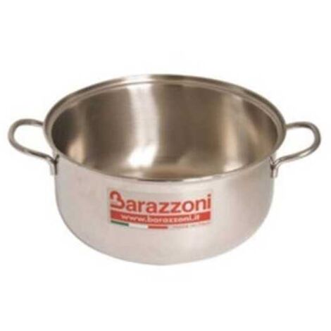 Cazuela de acero inoxidable con 2 asas de 14 cm Bonita Barazzoni