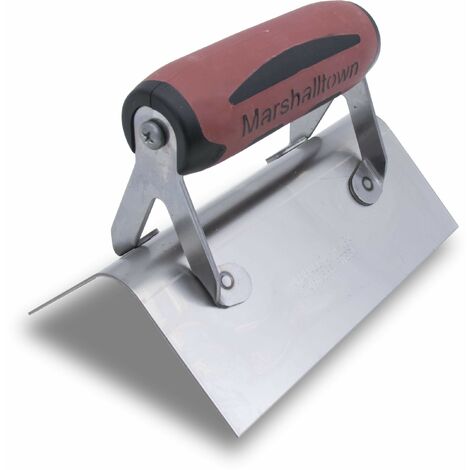 Cazzuola ad angolo esterno Marshalltown con manico in Durasoft, cazzuola ad angolo in acciaio inox, dimensioni cazzuola: 152x64 mm, angolo con raggio
