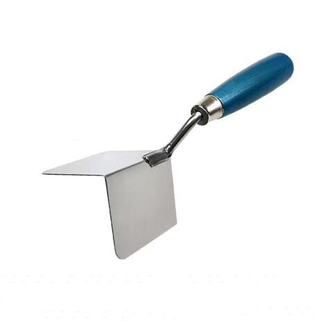 Cazzuola per angoli interni ed esterni in acciaio inossidabile da 1 pezzo per lavori di intonacatura precisi ed ergonomici, strumento di finitura per cartongesso con risultati professionali